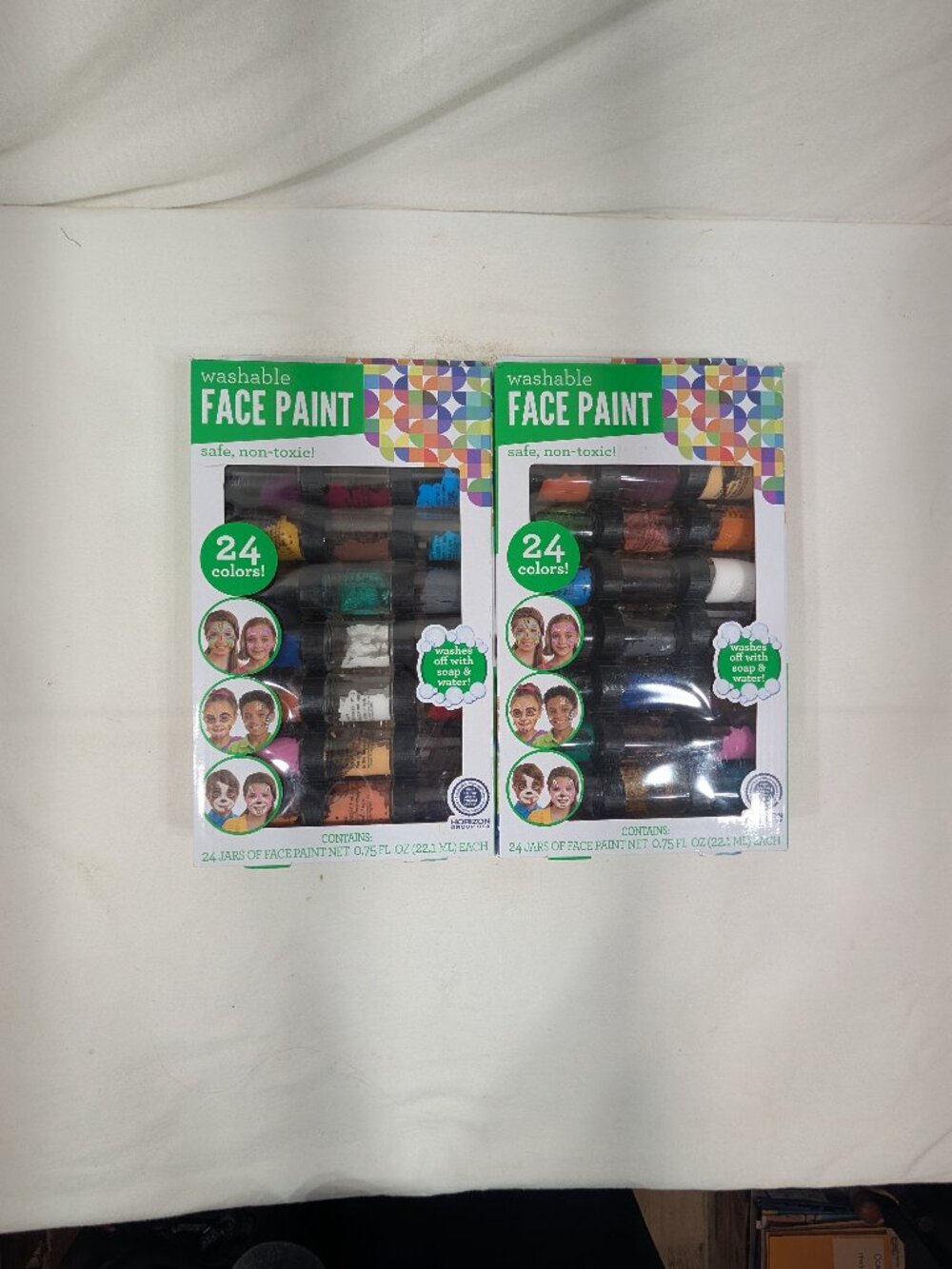 2 - 24 Packs Washable Face Paint